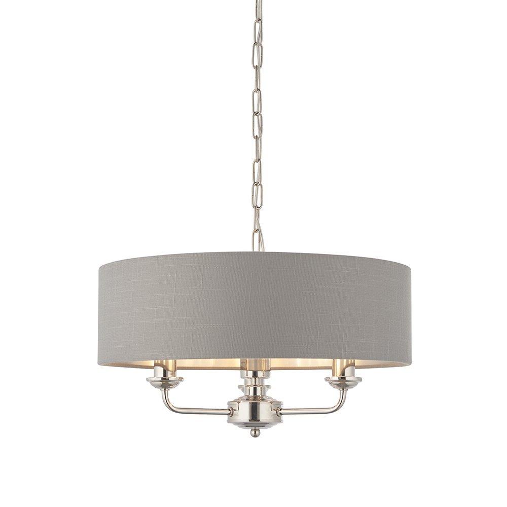 elegantna siva lampa klasicka luxusna nadvesak stropne s tienidlom obyvacka spalna obcianska strieborna niklova hotel letny dom obnova kvalitna lacnea mediteranska jedalen kuchyna ksimeretu.jpg